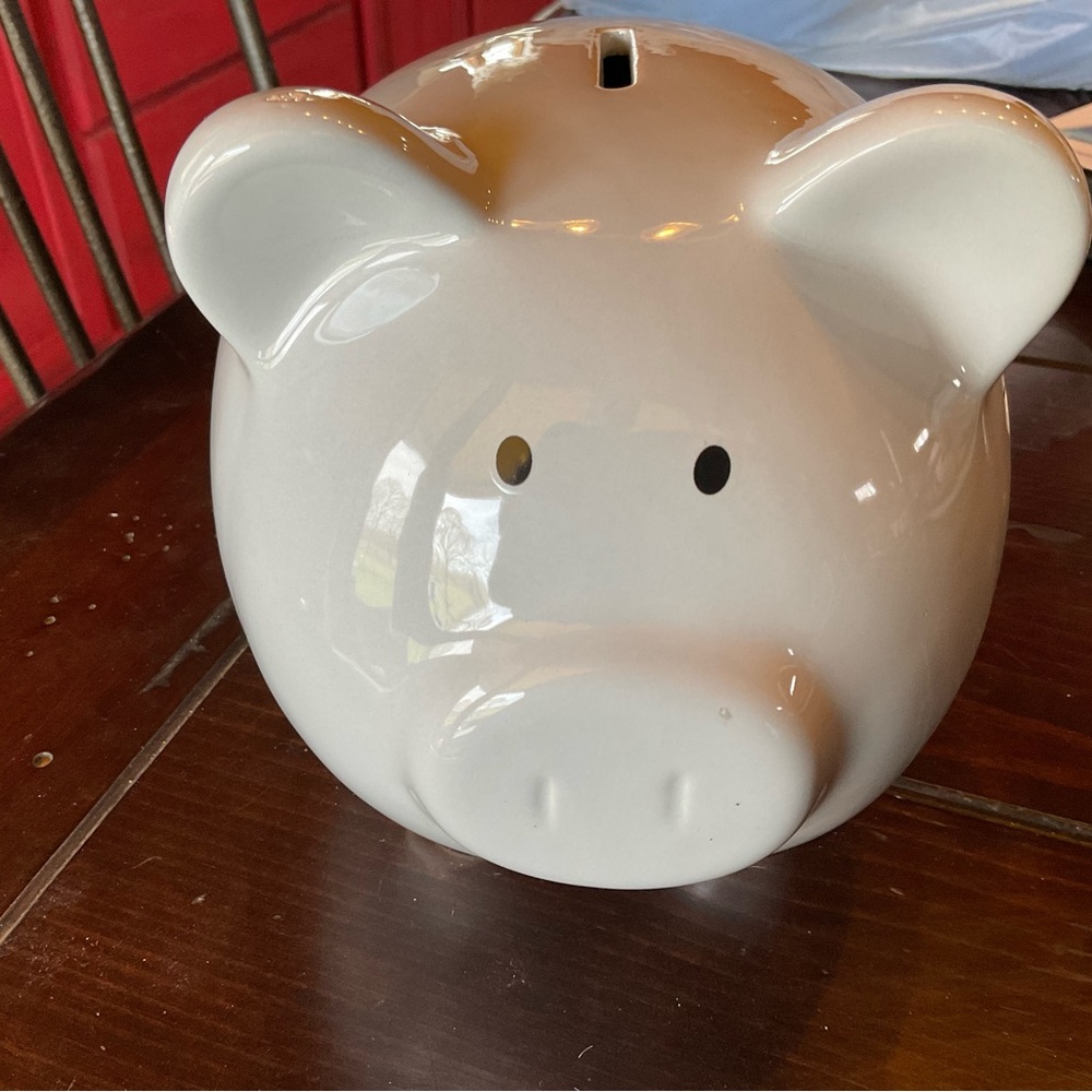 Porcelain Piggy Bank‎ 8”